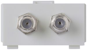 Modulo multimedia kallysto M3 con 2×connettore F grigio chiaro