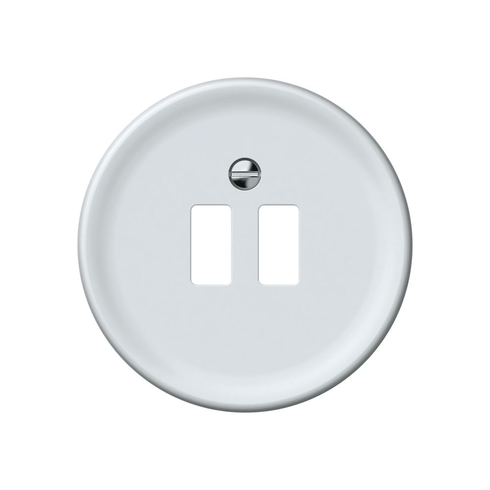 Frontset origin 2×USB Ladesteckdose weiss