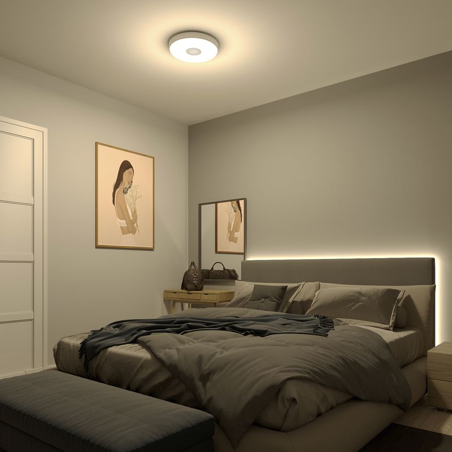 LED-Deckenleuchte Philips Coiner 24W 2700lm 2700K Ø389mm weiss