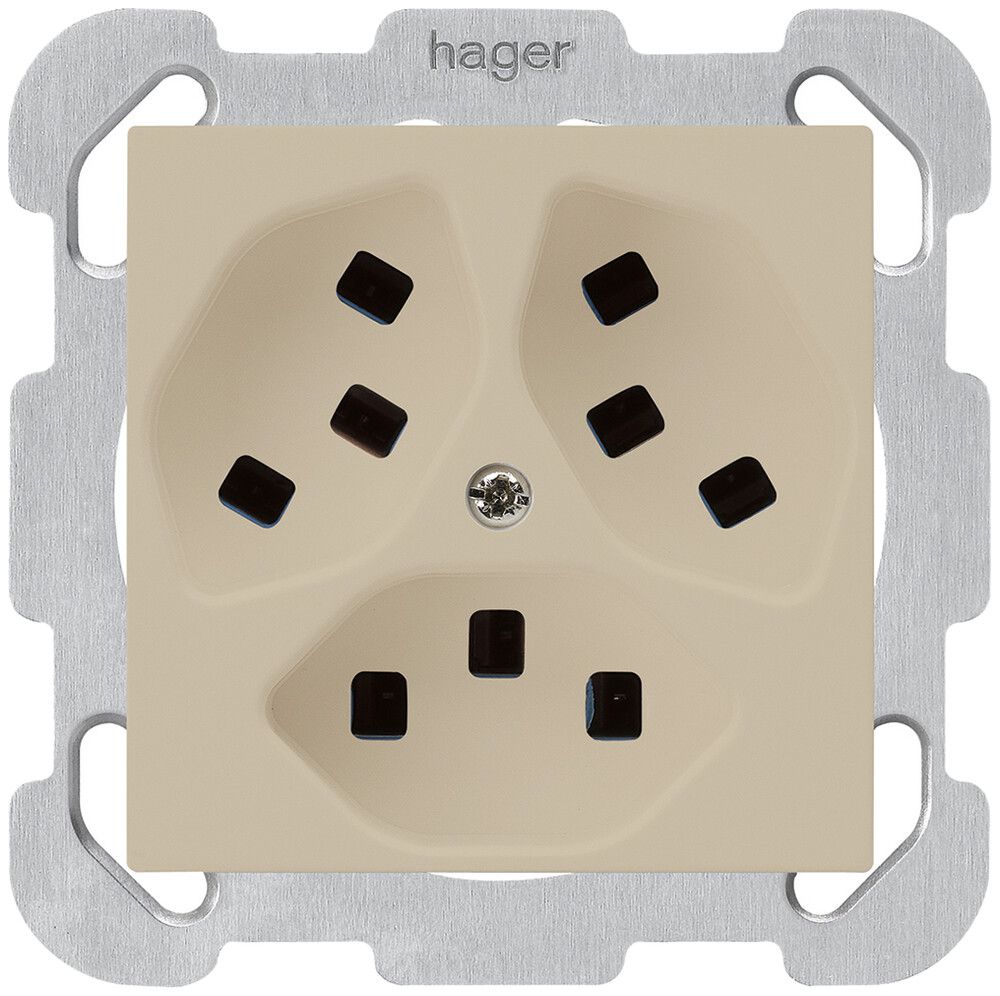Presa INC Hager kallysto 3×T23 B beige