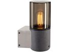 Wandleuchte SLV LISENNE, E27 23W Rauchglas IP20 grau