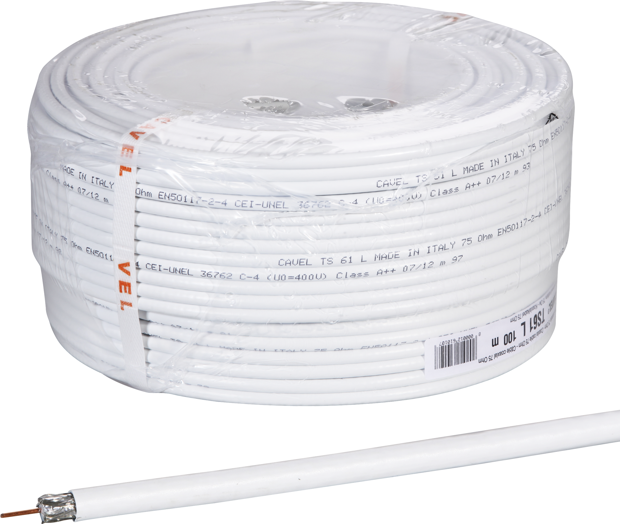 Koaxialkabel trishielded 75 Ohm Blister à 100 m