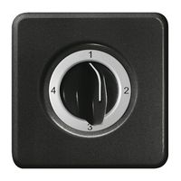 UP-Frontset FH 4-1-2-3 schwarz für Drehschalter