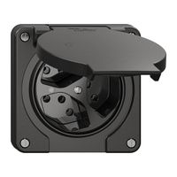 Steckdose NEVO N.CO, 3×T13, IP21, m.LED, schwarz