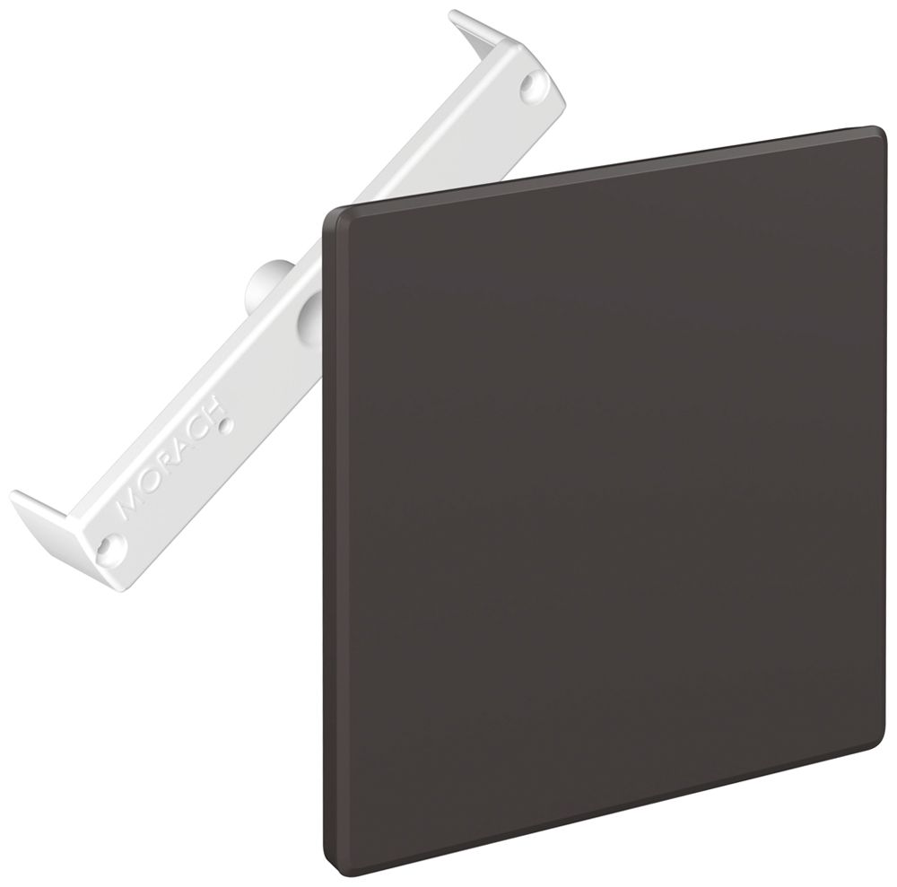 Steckdeckel CRALLO-RED-BOX 130×130mm mit Diagonalsteg braun