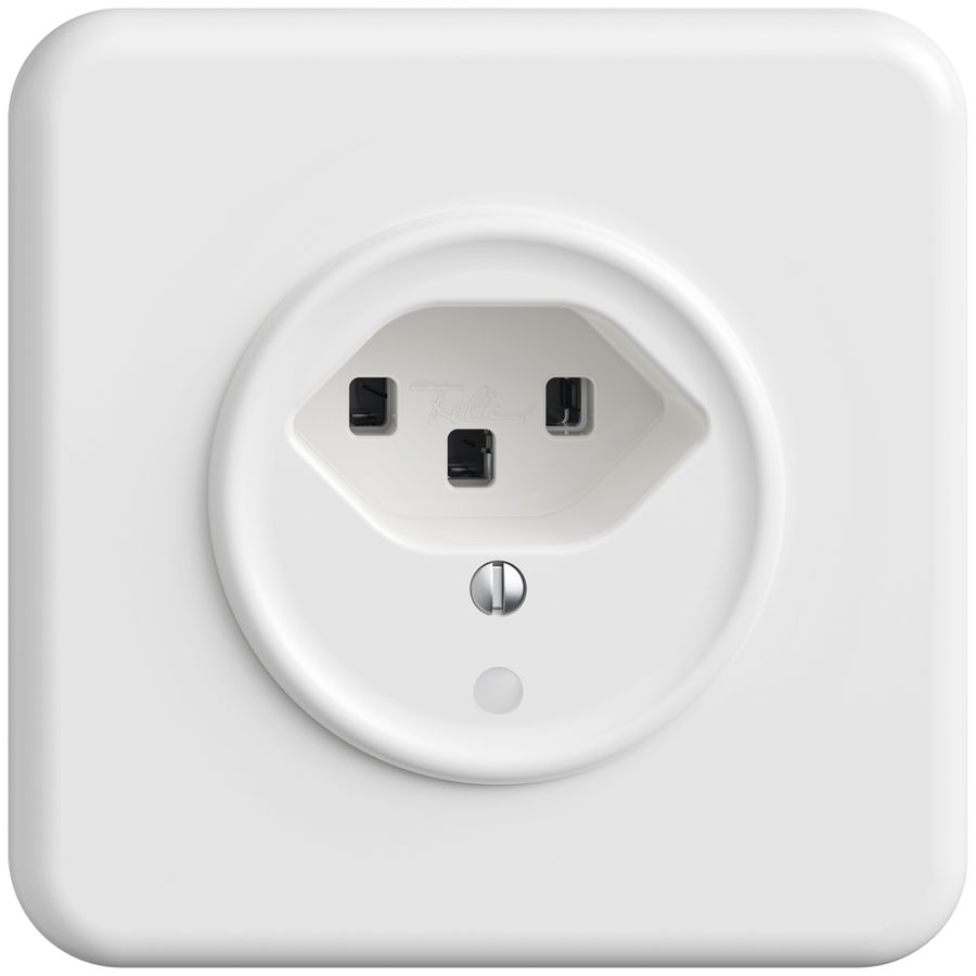 UP-Steckdose Sdue QMI, 1×Typ 23, mit LED, m.Abdeck-&Befestigungspl., weiss