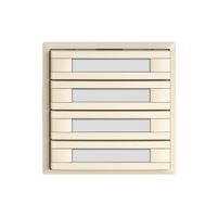 KNX-Taster RGB EDIZIO.liv SNAPFIX® Temperaturfüh.o.LED Pap.8×T 1-Tbed.cr