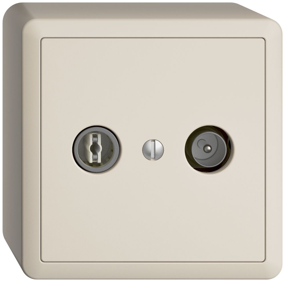 AP-TV-R-Dose EDIZIOdue 11dB crema Breitbanddose 5…2000MHz, FX54