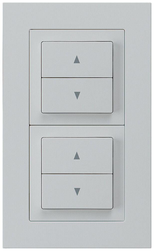 Combinaison ENC kallysto.pro grd.I-I verticale 2×interrupteur stores gris clair