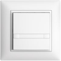 Poussoir ENC KNX 1× EDIZIOdue colore blanc RGB sans LED avec insert papier