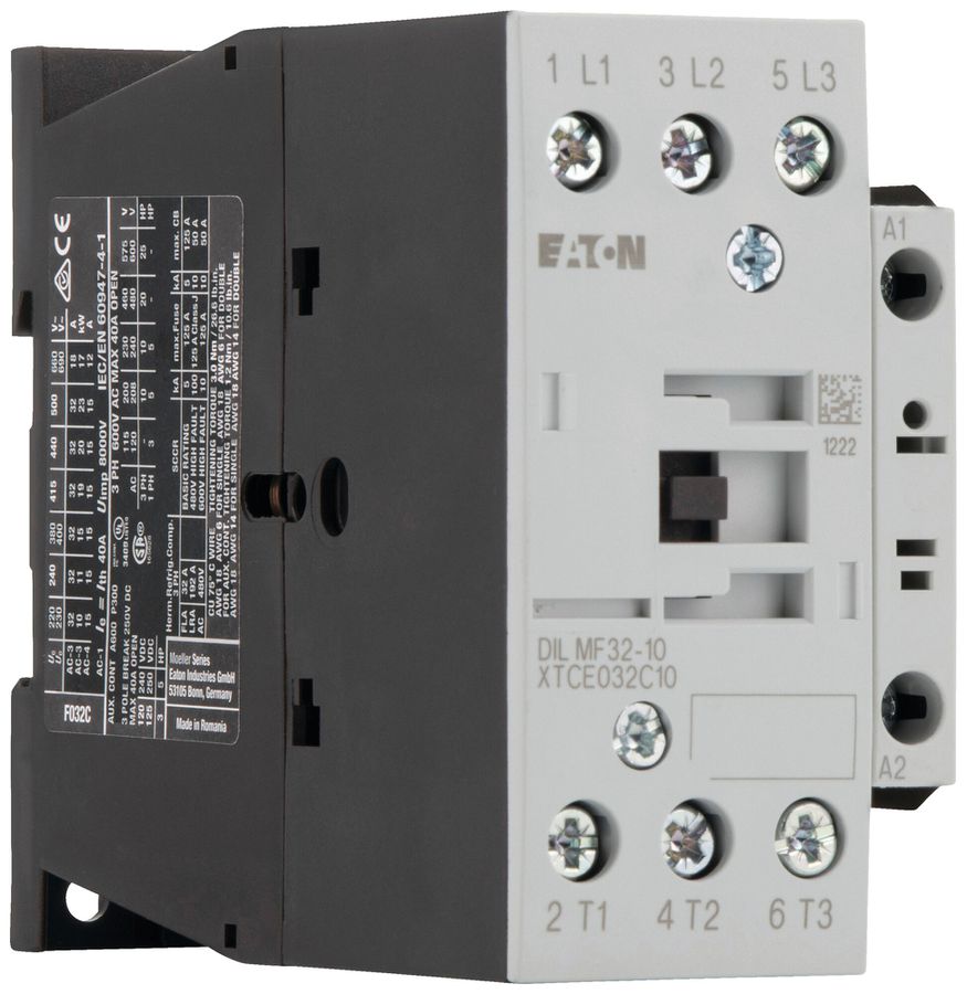 Contact.de puissance Eaton DILMP32-10 230V 230V AC 4NO 32A 18A 7.5kW 7kW 24…690V
