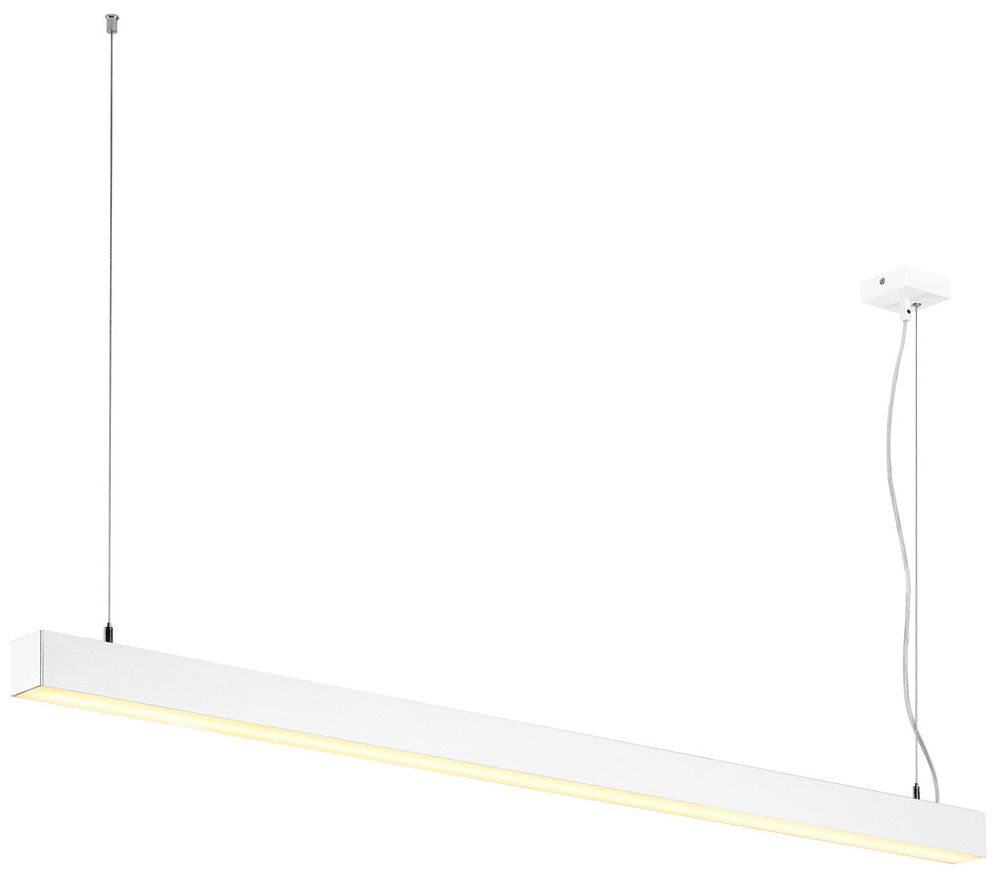 LED-Pendelleuchte SLV Q-LINE DALI SINGLE 47W, 3200lm, 3000K, 1500mm, weiss