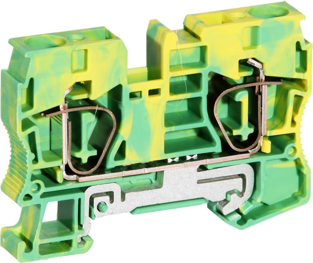 Schutzleiterklemme 0.2…16mm² Zugfederanschluss grün/gelb