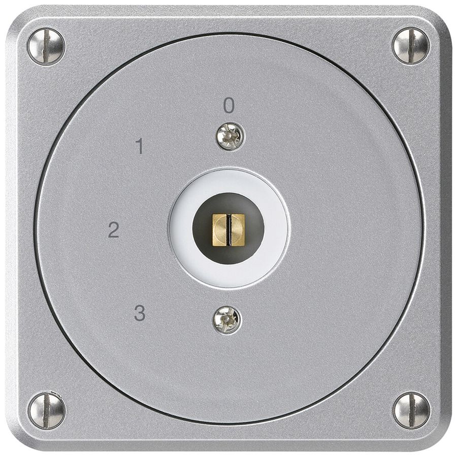 UP-Steckschlüsselschalter robusto ohne Klappdeckel 5/1P aluminium Vierkant