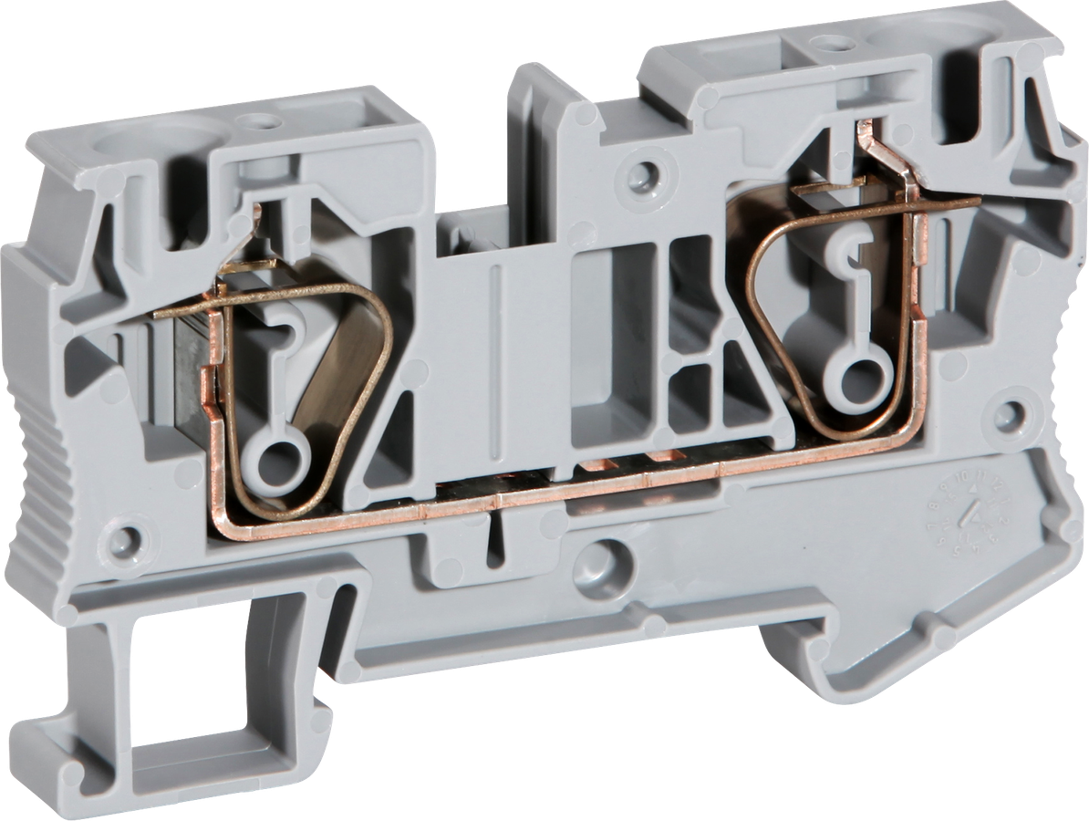 Reihenklemme 0.2…10mm² Zugfederanschluss grau