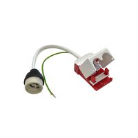 Portalampada GU10 con conduttore di protezione   e morsettiera