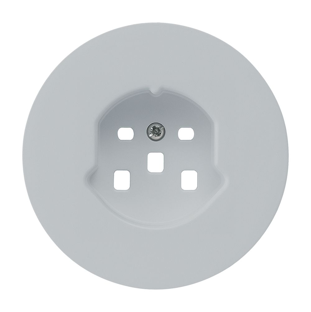 Frontset HA robusto für Steckdose Typ 25 mit Steckklemmen grau