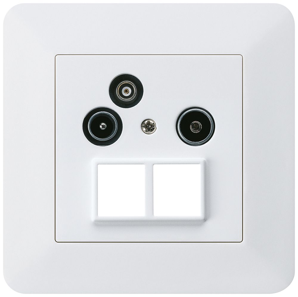 Prise pour antenne ENC R/TV/données kallysto.trend HMS 2GHz 4dB blanc