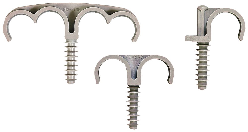 Rohr-Bride Fix Ring 18mm hellgrau