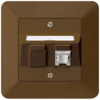 Kit di montaggio INC kallysto.trend C cat.6 1RJ45/s marrone