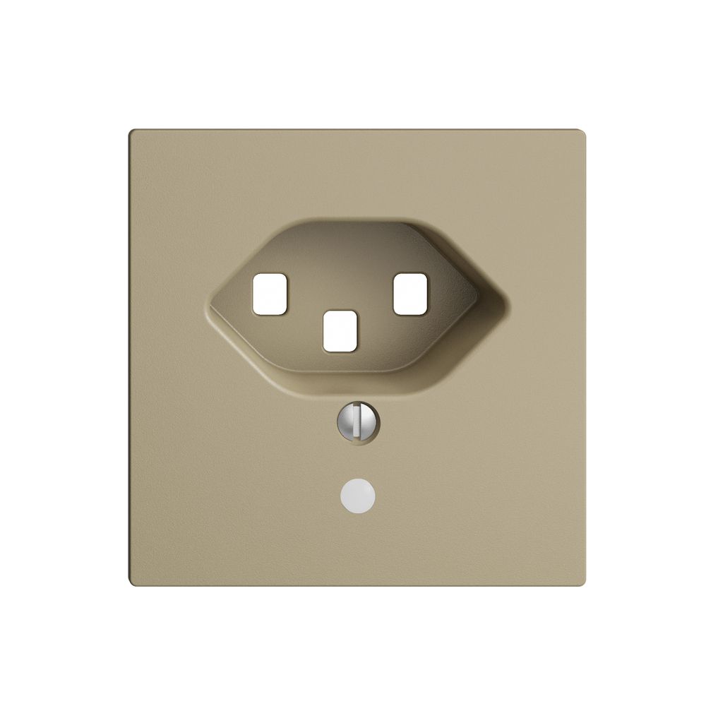 Frontplatte EDIZIOdue T23 sand 60×60mm mit Linse