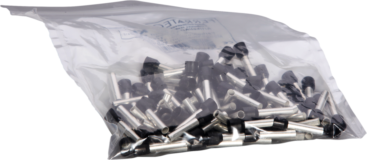 Aderendhülse Typ A isoliert 6mm²/18mm schwarz