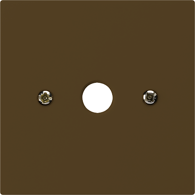 UP-Durchgangsdose kallysto braun Ø9mm ohne Klemmeneinsatz