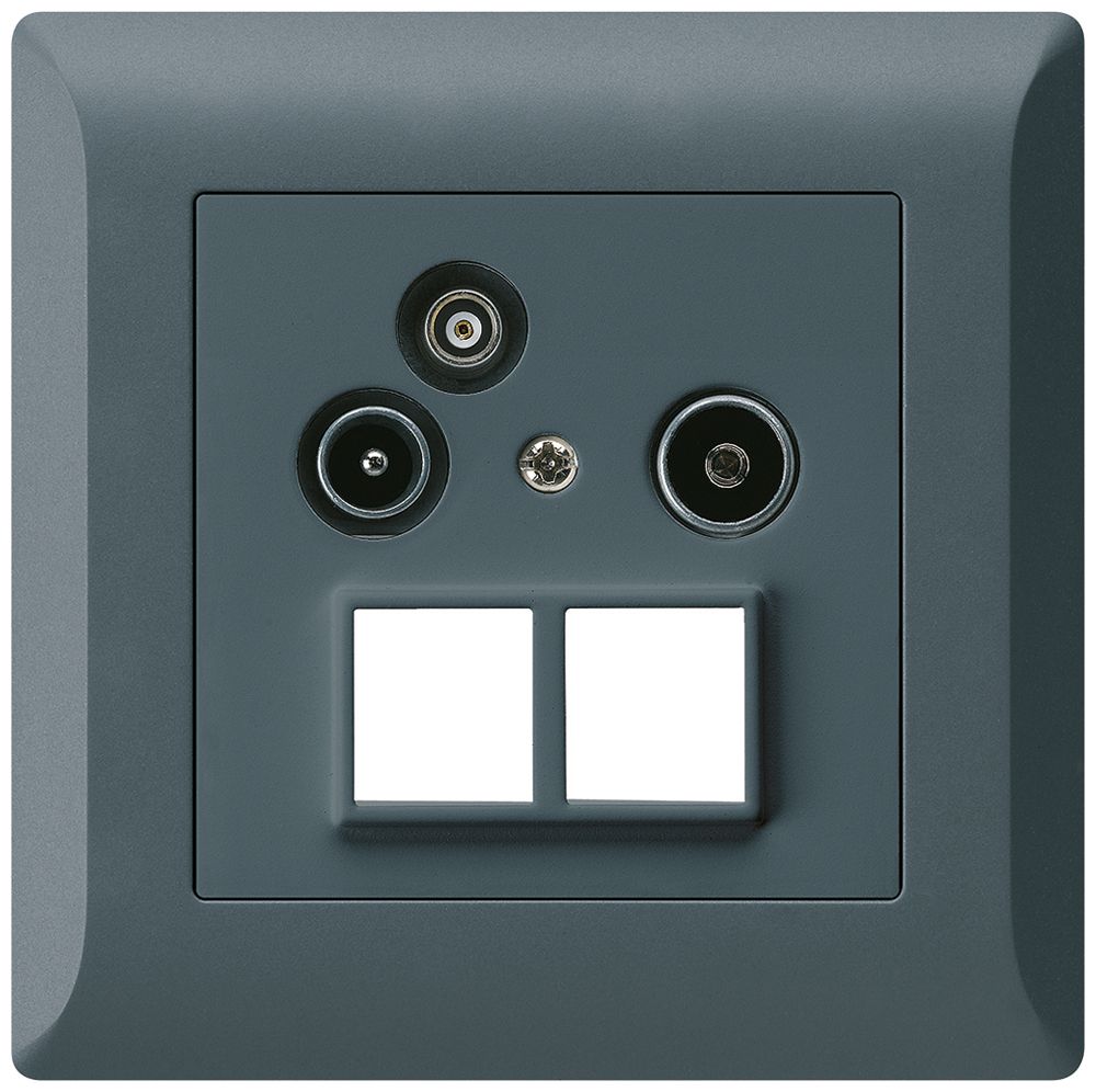 UP-Antennendose R/TV-Daten kallysto.line HMS 2GHz 4dB anthrazit