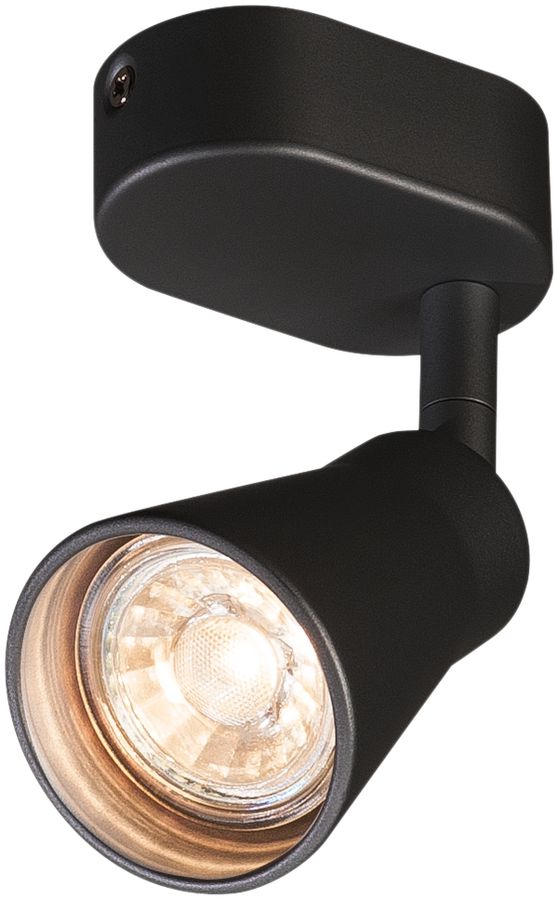 Decken-/Wandleuchte SLV AVO SINGLE CW GU10 1×50W 80×95×115mm schwarz