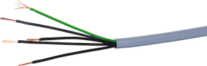 Steuerkabel LiYY 5×0.5mm² nummeriert grau