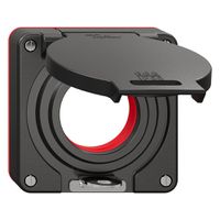 Deckel mit Klappdeckel NEVO Ø42mm abschliessbar IP55 sz (Dicht.rt)