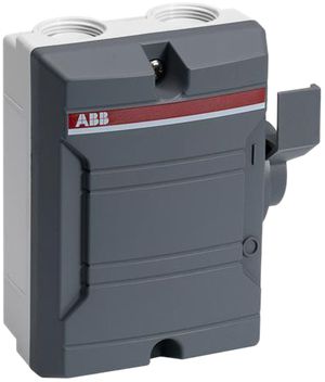 Interruttore principale AP ABB 3-poli 16A 400V grigio scuro/grigio scuro