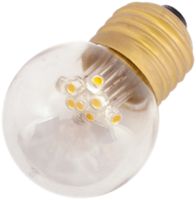 LED-Lampe ELBRO E27, 1.5W, 230V, 70lm, 2500K, 300°, Ø45, weiss, klar