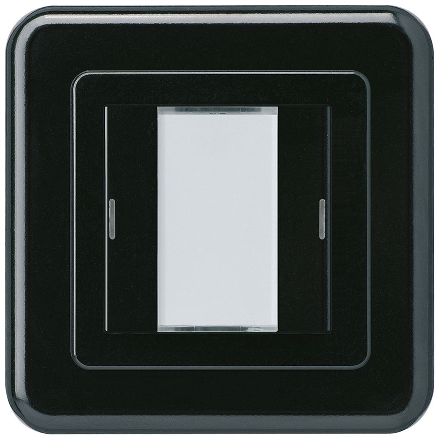 Poussoir ENC Hager basico C KNX double LED noir