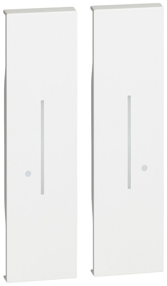 Coperchio doppio Living Now with Netatmo 2 moduli p.trasmettitore doppio bianco