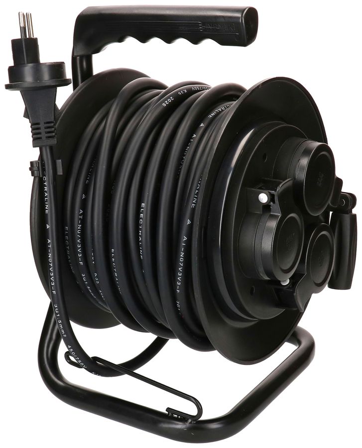 Kabelrolle MH REEL 3×T13 20m IP44 schwarz