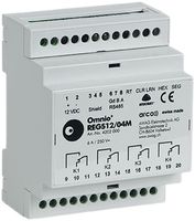 REG-Schaltaktor Omnio REGS12/04M 4-Kanal 12VDC 4W 230VAC 6A, 4TE