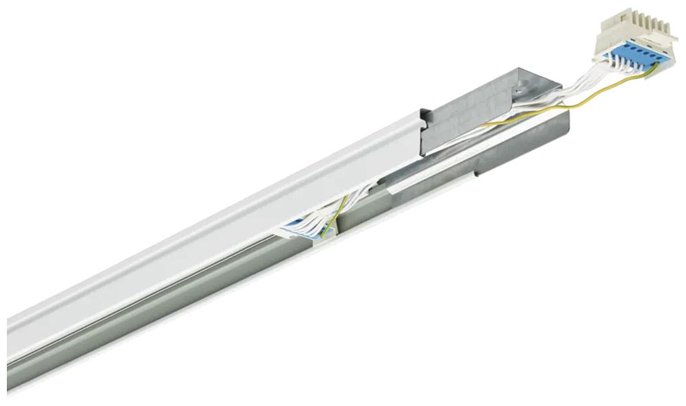Tragschiene Philips Maxos fusion LL546T 4×2.5mm²+8×1.5mm²+PE 4552mm Silber