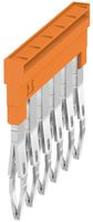 Querverbinder Weidmüller ZQV 2.5N/6 gesteckt 6L 5.1mm isoliert 24A orange