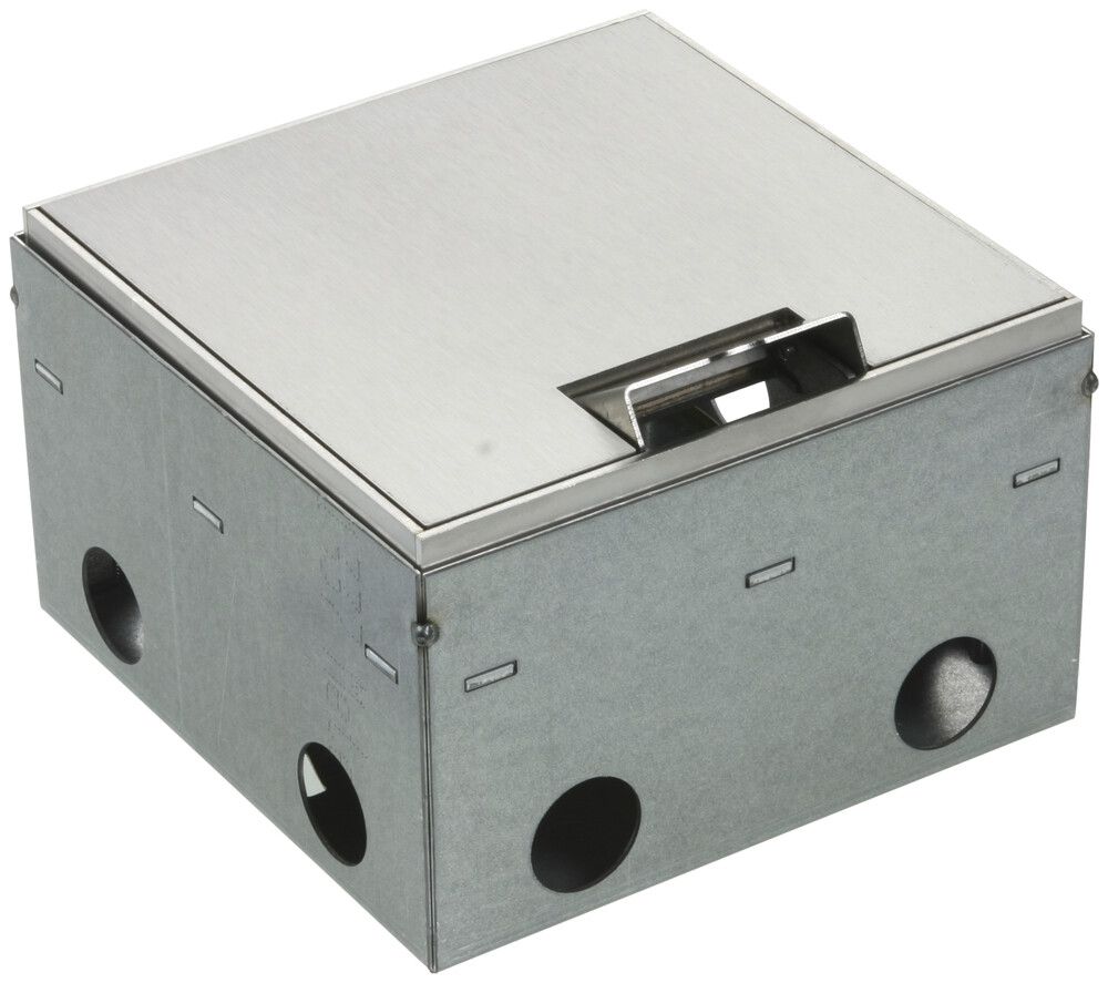 Bodendose Woertz WAK Cr 150×150×95mm Bodenhöhe 95…140mm sichtbar