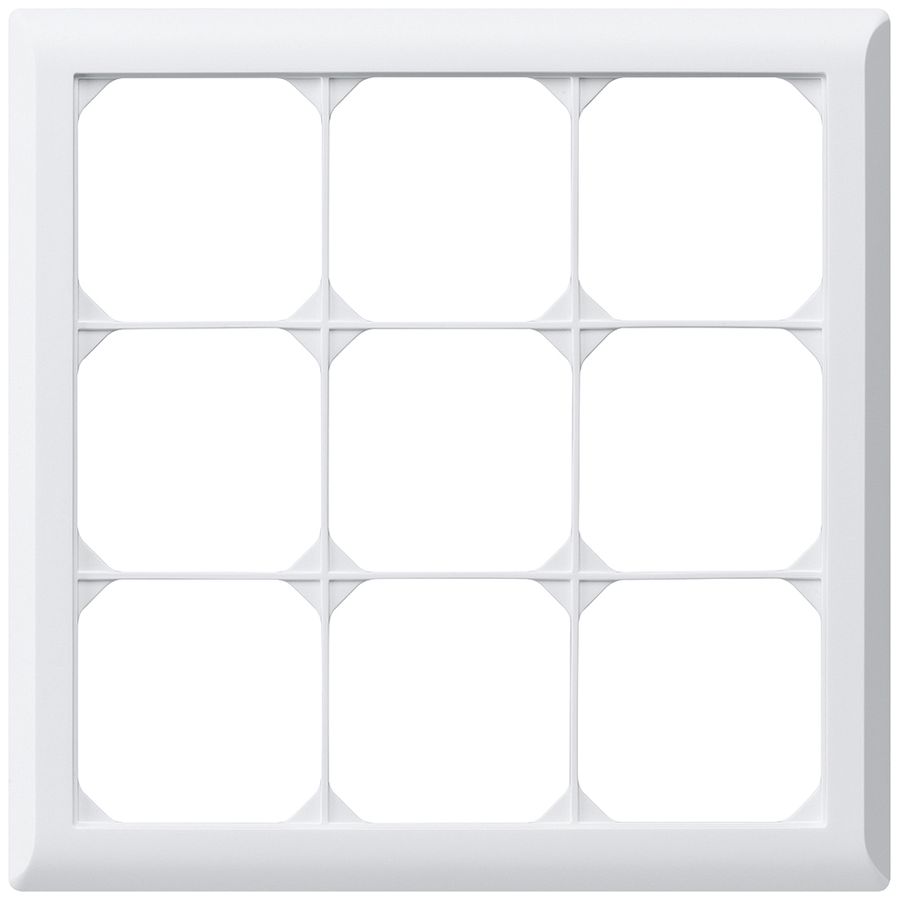 UP-Abdeckrahmen kallysto.line 3×3 weiss 212×212mm