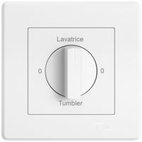 UP-Montageset EDIZIO.liv SNAPFIX® f.Drehschalter m.Griff 0-Lavat.-0-Asciug.ws