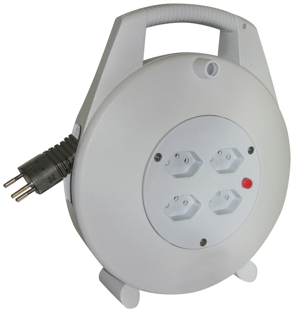 Kabelrolle BAT Ø220mm 4×T13 10m H05VV-F 3×1.5mm² sz