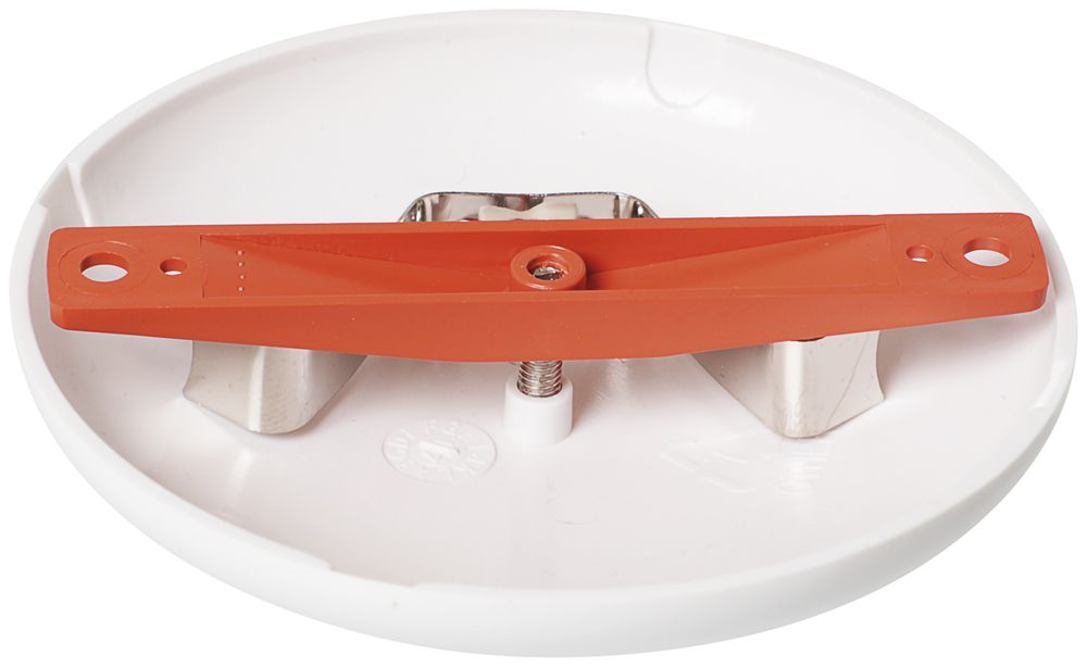 Rosone da soffitto ELBRO, Ø 95mm, a=15mm, molla metallo e barra plastica, bianco