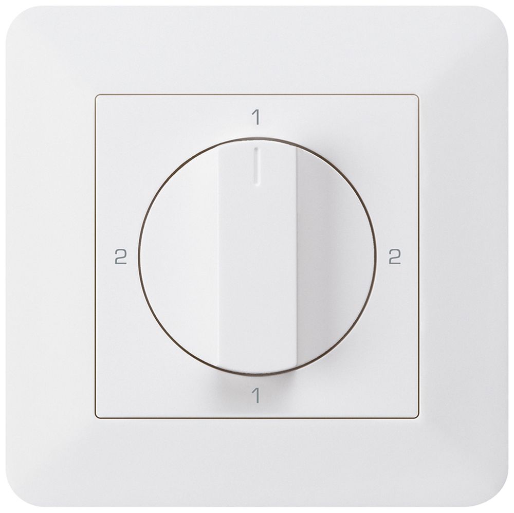 UP-Drehschalter kallysto.trend 3/1L weiss mit Drehgriff