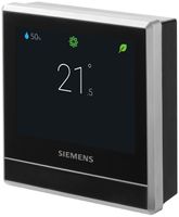 Thermostat d'ambiance RF AP Siemens RDS110 SMART, écran tactile, noir/argent