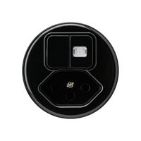 Einsatz zu Leuchtkombination basico 2×A-R/1L+Typ 13 schwarz 1 Linse