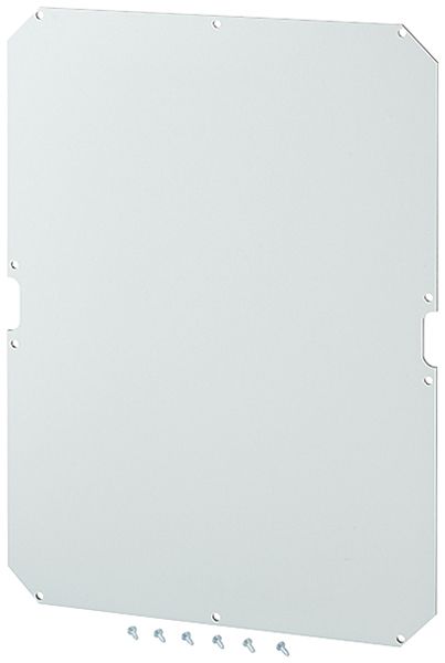 Montageplatte Hensel, Isolierstoff 4mm, für Leergehäuse Mi 06..