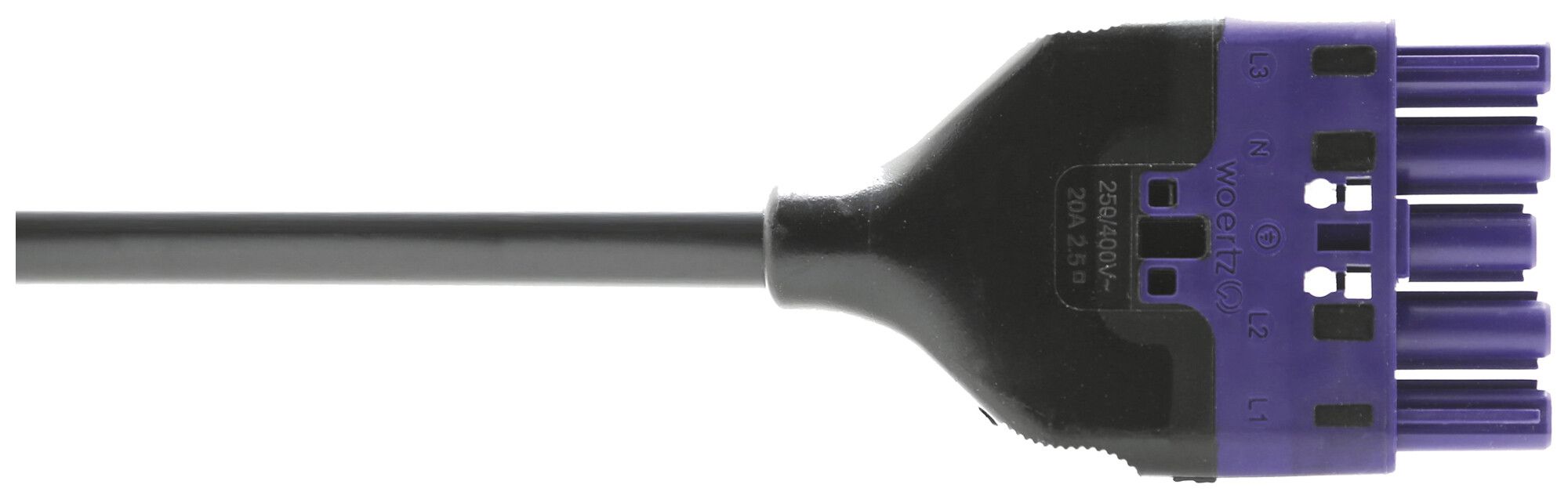 Cavo d'allacciamento Woertz 49345/C1 5×1.5mm² 400V 16A 8m vi presa-libero Cca