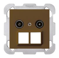 UP-Antennendose R/TV HMS kallysto B 14dB braun